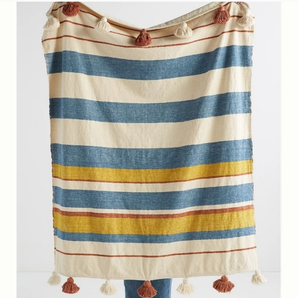 Anthropologie Tassled Throw